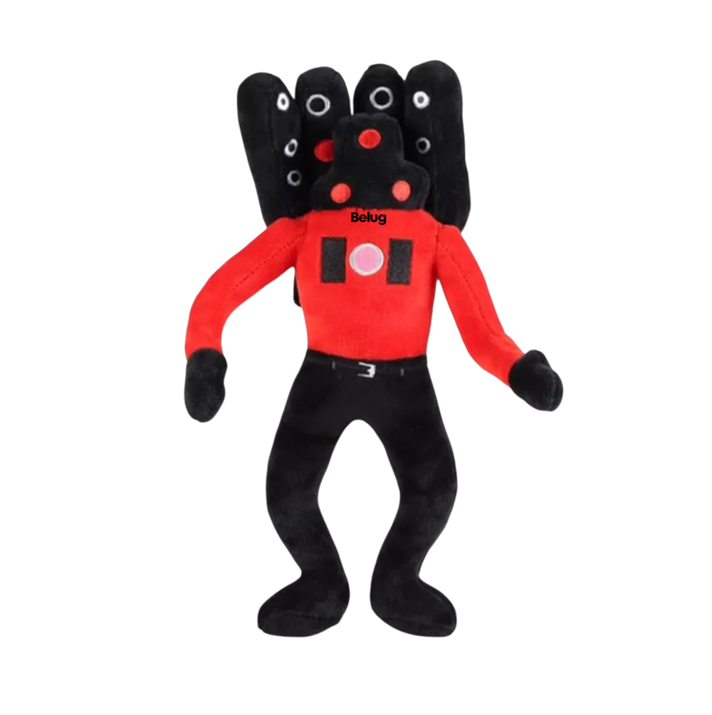 Foto 2 pulgar | Peluche Titan Speakerman Belug, Juguete Niños Regalo 32 Cm Rojo/negro