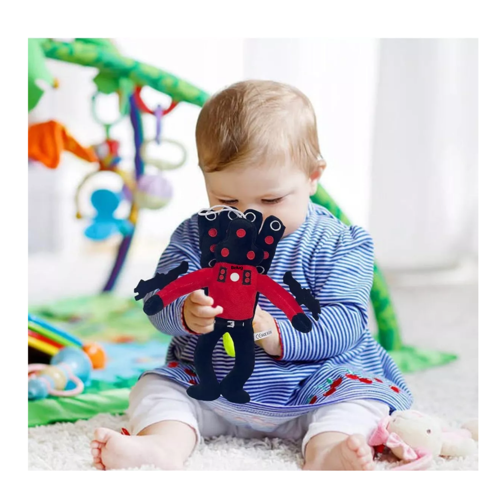 Foto 5 | Peluche Titan Speakerman Belug, Juguete Niños Regalo 32 Cm Rojo/negro