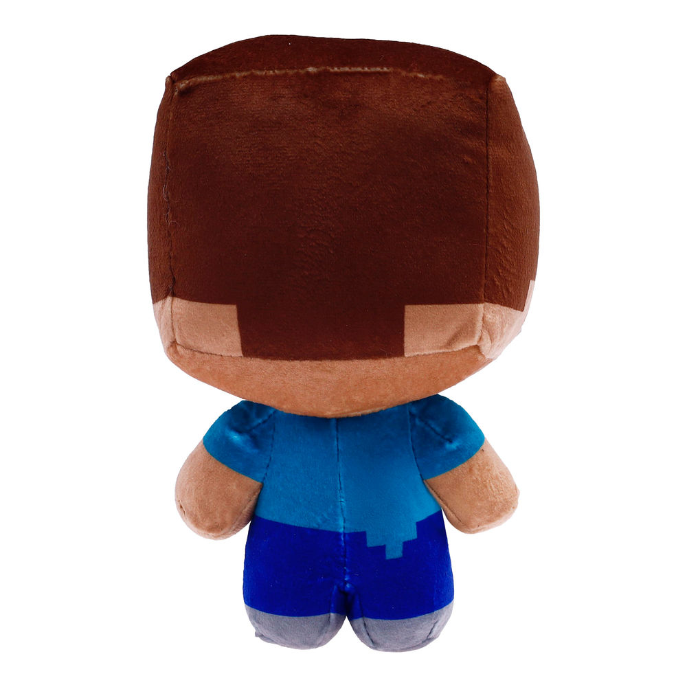 Foto 3 pulgar | Peluche Ruz Minecraft Steve 17 Cm Azul