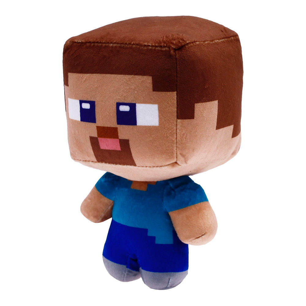 Foto 7 pulgar | Peluche Ruz Minecraft Steve 17 Cm Azul