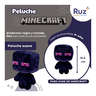 Foto 3 | Peluche Ruz Minecraft Enderman 17 Cm Negro