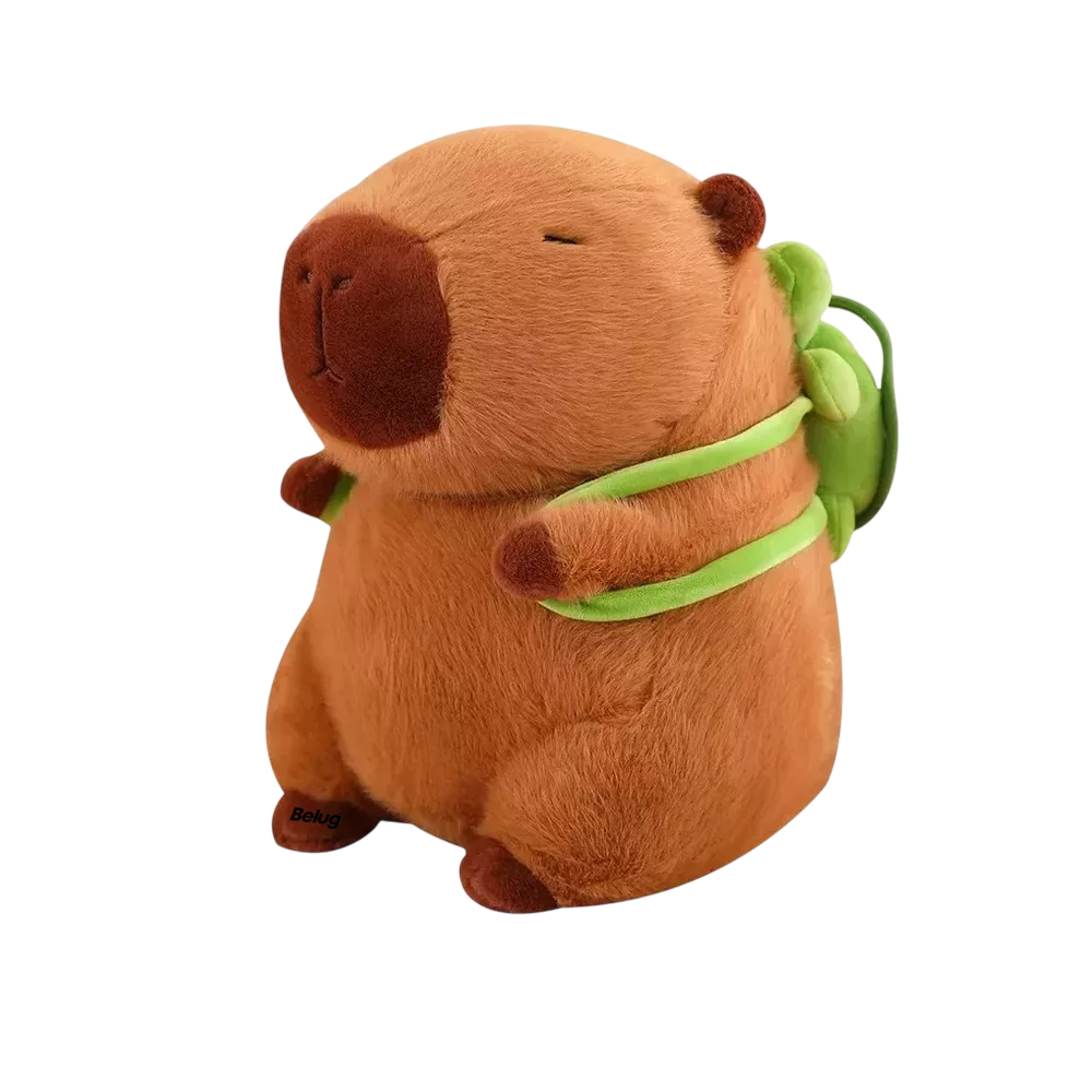 Foto 2 pulgar | Juguetes De Peluche De Capibara Belug Y Mochilas Pequeñas Con Forma De Tortuga Beige