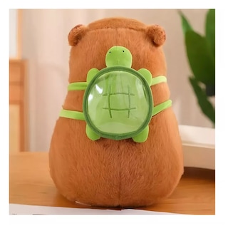 Foto 5 | Juguetes De Peluche De Capibara Belug Y Mochilas Pequeñas Con Forma De Tortuga Beige