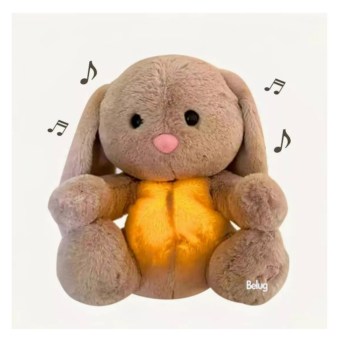Foto 3 pulgar | Juguete De Peluche Con Música Y Luces, Belug Regalo Para Niños Cafe