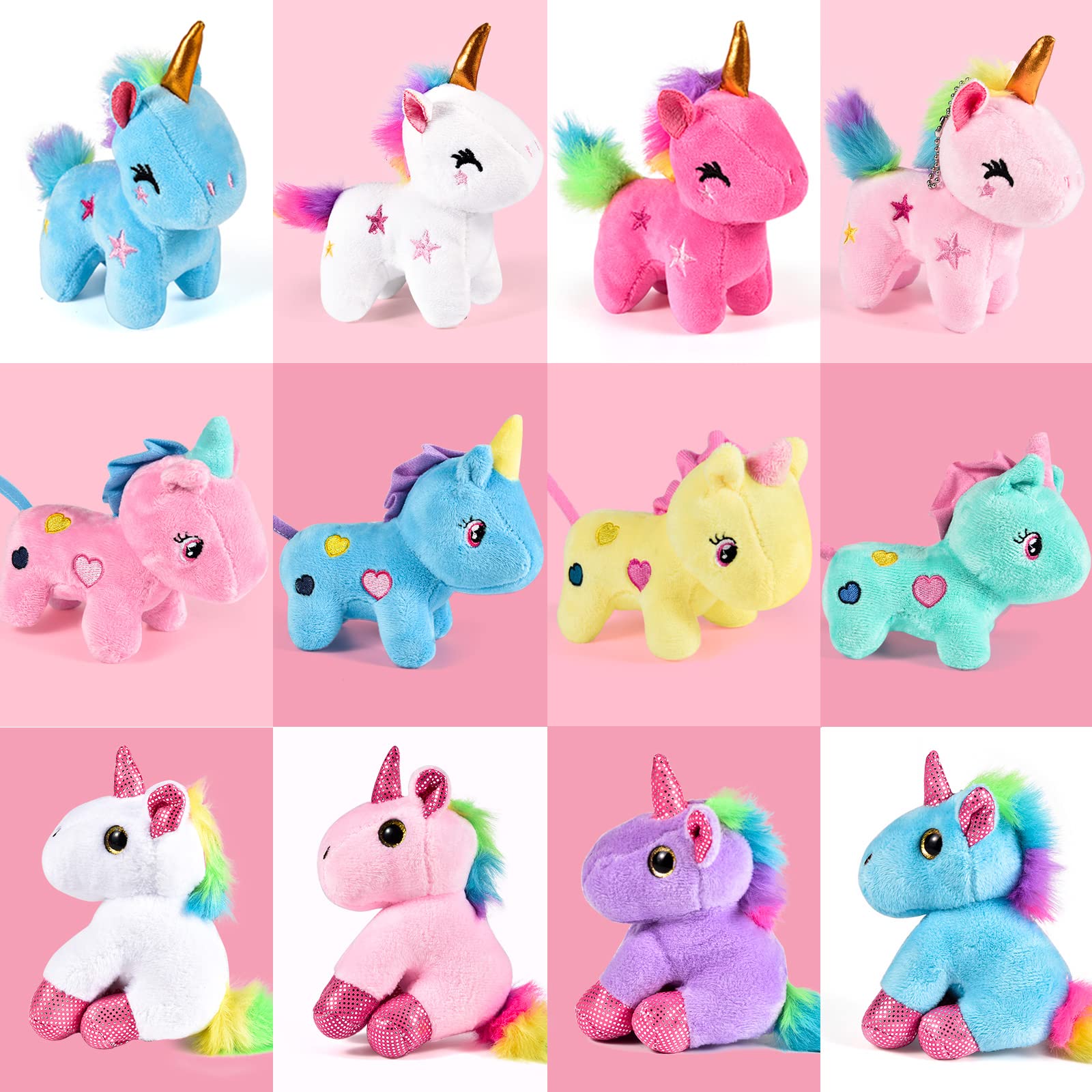 Foto 8 pulgar | Miniunicornio De Peluche Golray De Peluche Con Llavero, 12 Unidades - Venta Internacional.