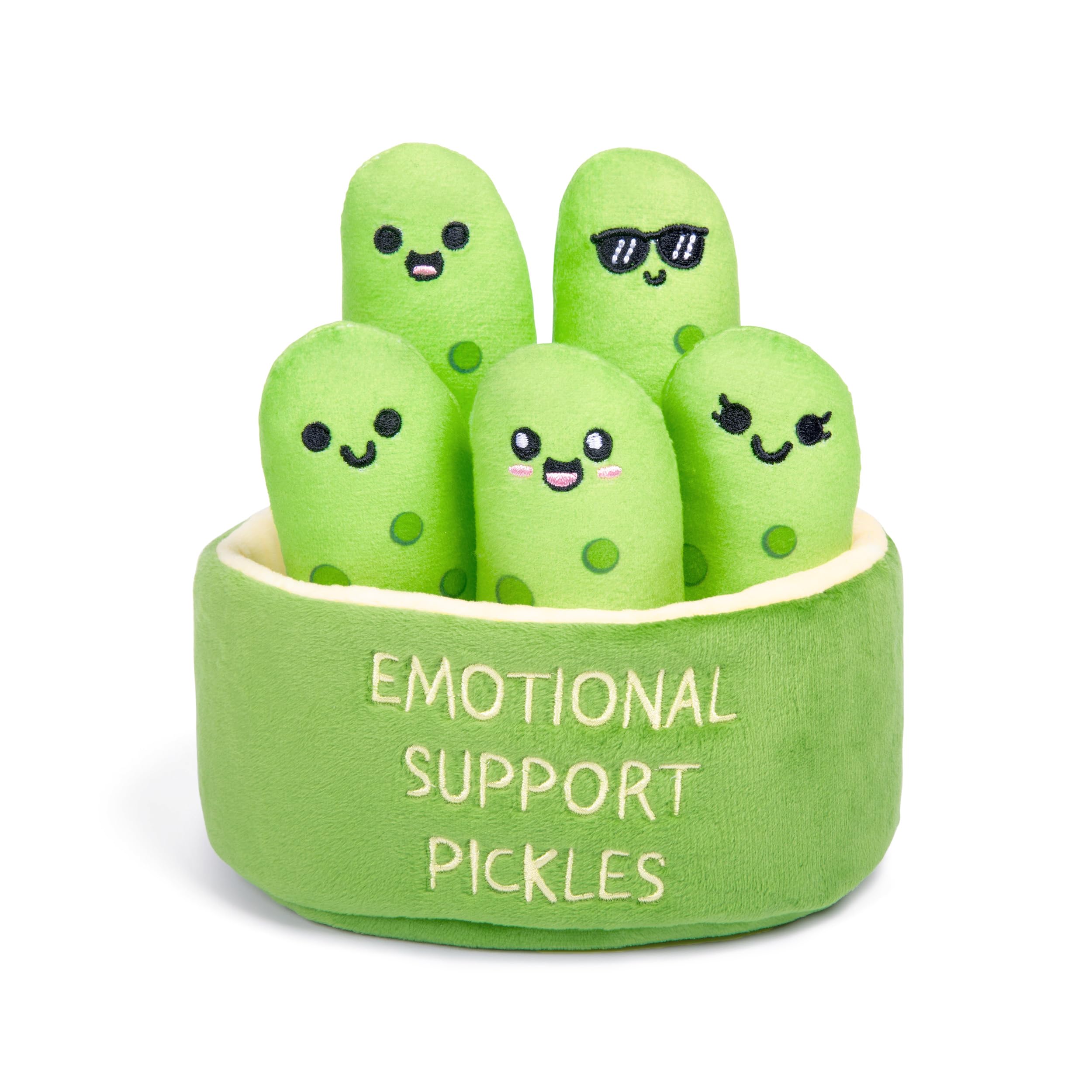 Foto 2 pulgar | Peluches Relacionados Con Emotional Support Pickles Con Cesta De Transporte - Venta Internacional.