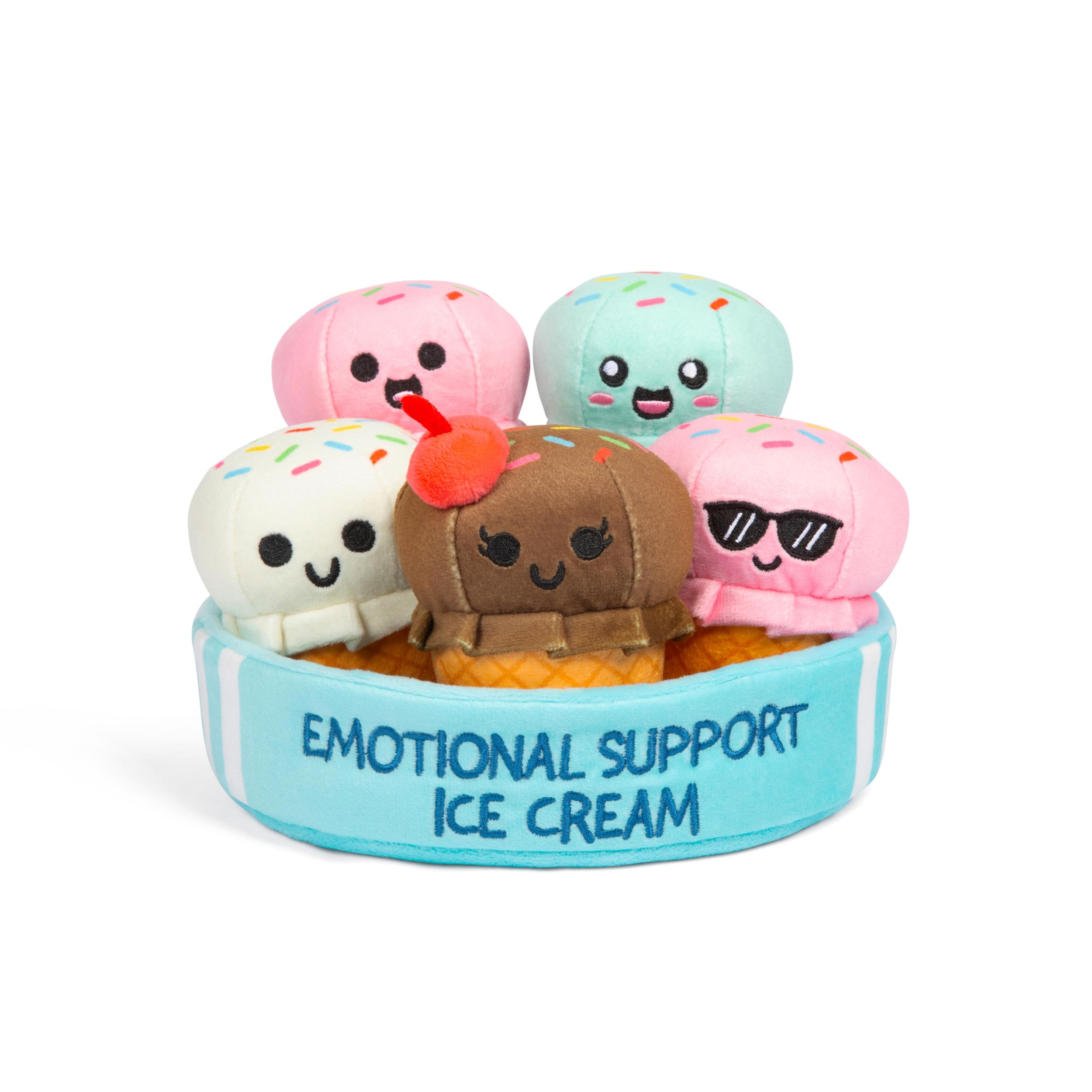 Foto 2 pulgar | Peluches Identificables Con Forma De Cono De Helado De Apoyo Emocional Con Cesta - Venta Internacional.