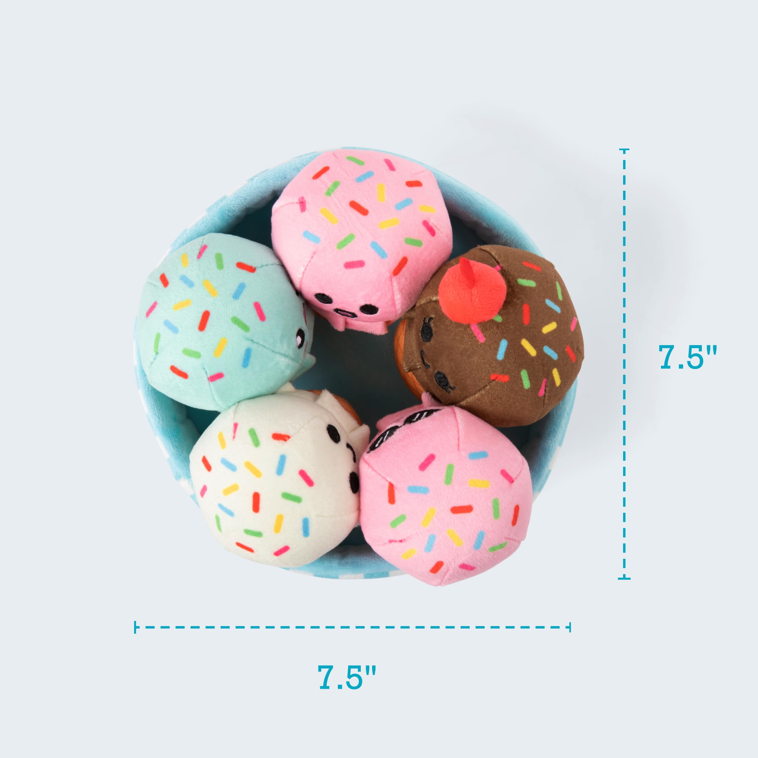 Foto 5 pulgar | Peluches Identificables Con Forma De Cono De Helado De Apoyo Emocional Con Cesta - Venta Internacional.
