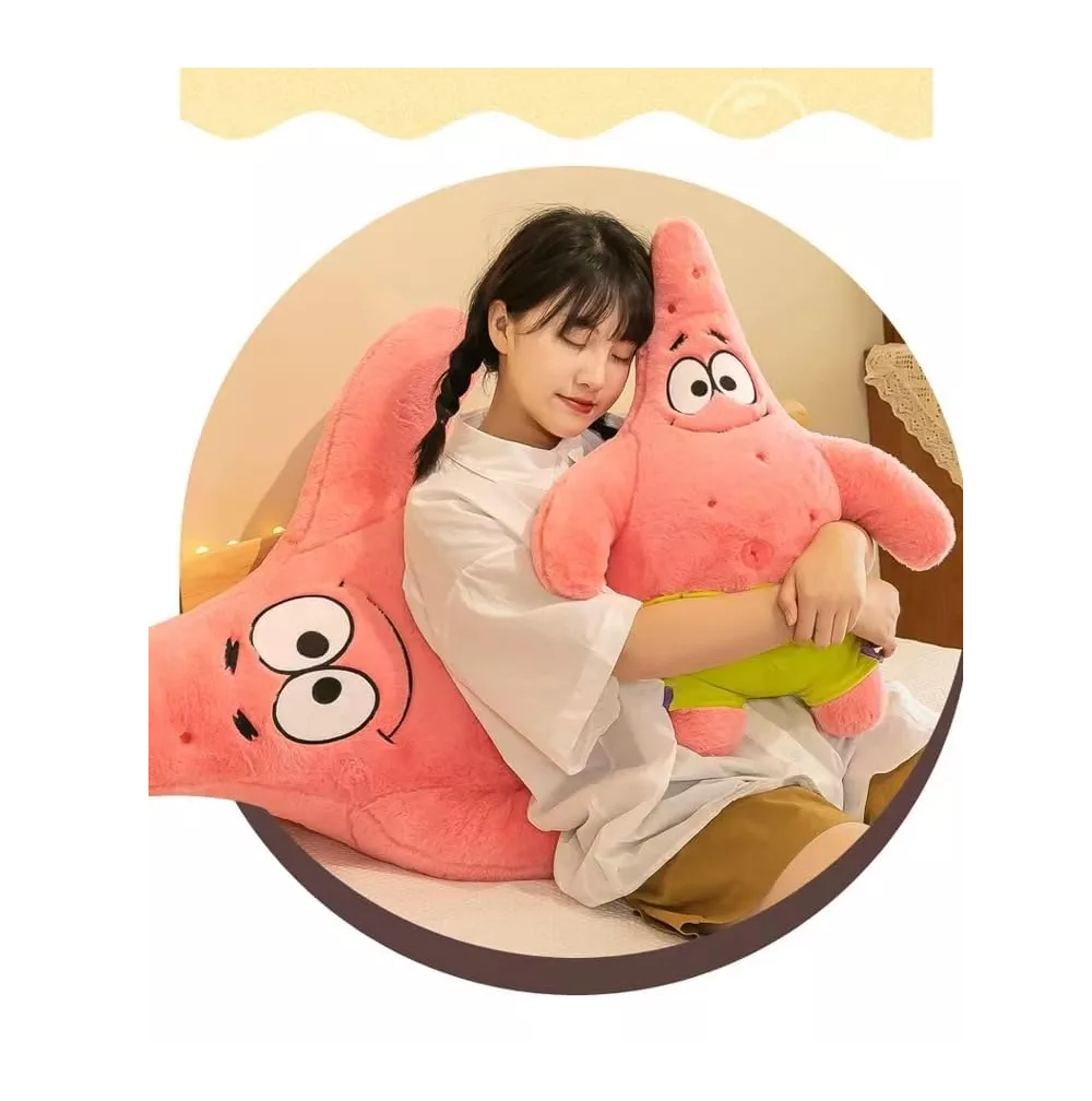Foto 5 pulgar | Juego De Muñecas De Peluche Bob Esponja Y Patricio Belug 25 Cm Rosa Amarillo