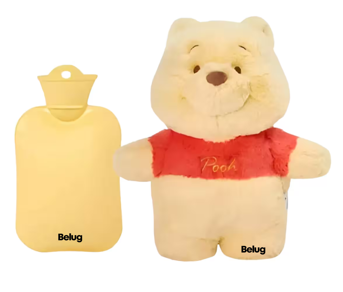 Foto 2 pulgar | Winnie Pooh Hot Water Bolsa Agua Caliente Peluche Menstrual Belug Amarillo