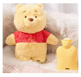 Foto 3 | Winnie Pooh Hot Water Bolsa Agua Caliente Peluche Menstrual Belug Amarillo