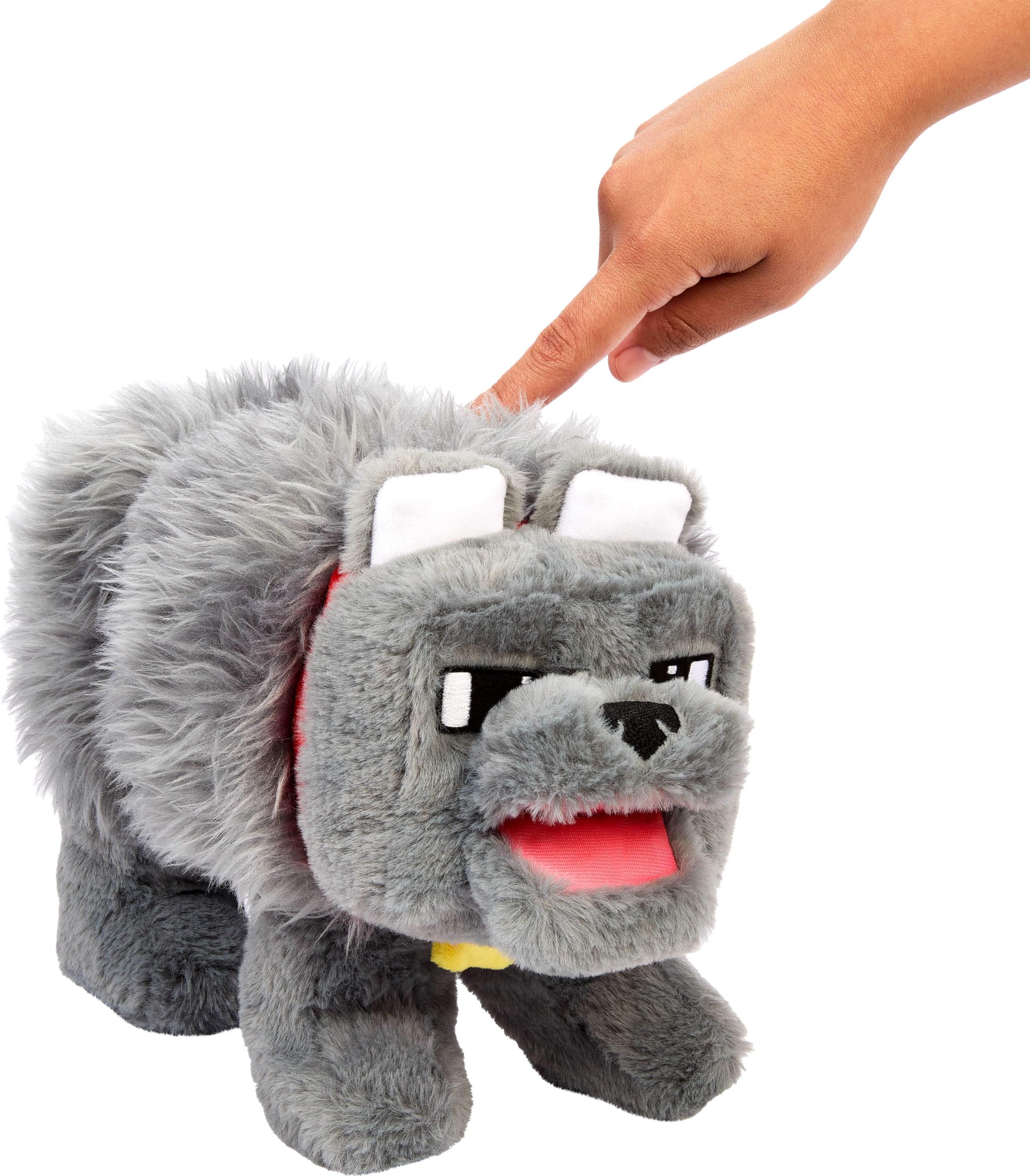 Foto 4 pulgar | Peluche Mattel Minecraft Interactive Dennis The Wolf - Venta Internacional.