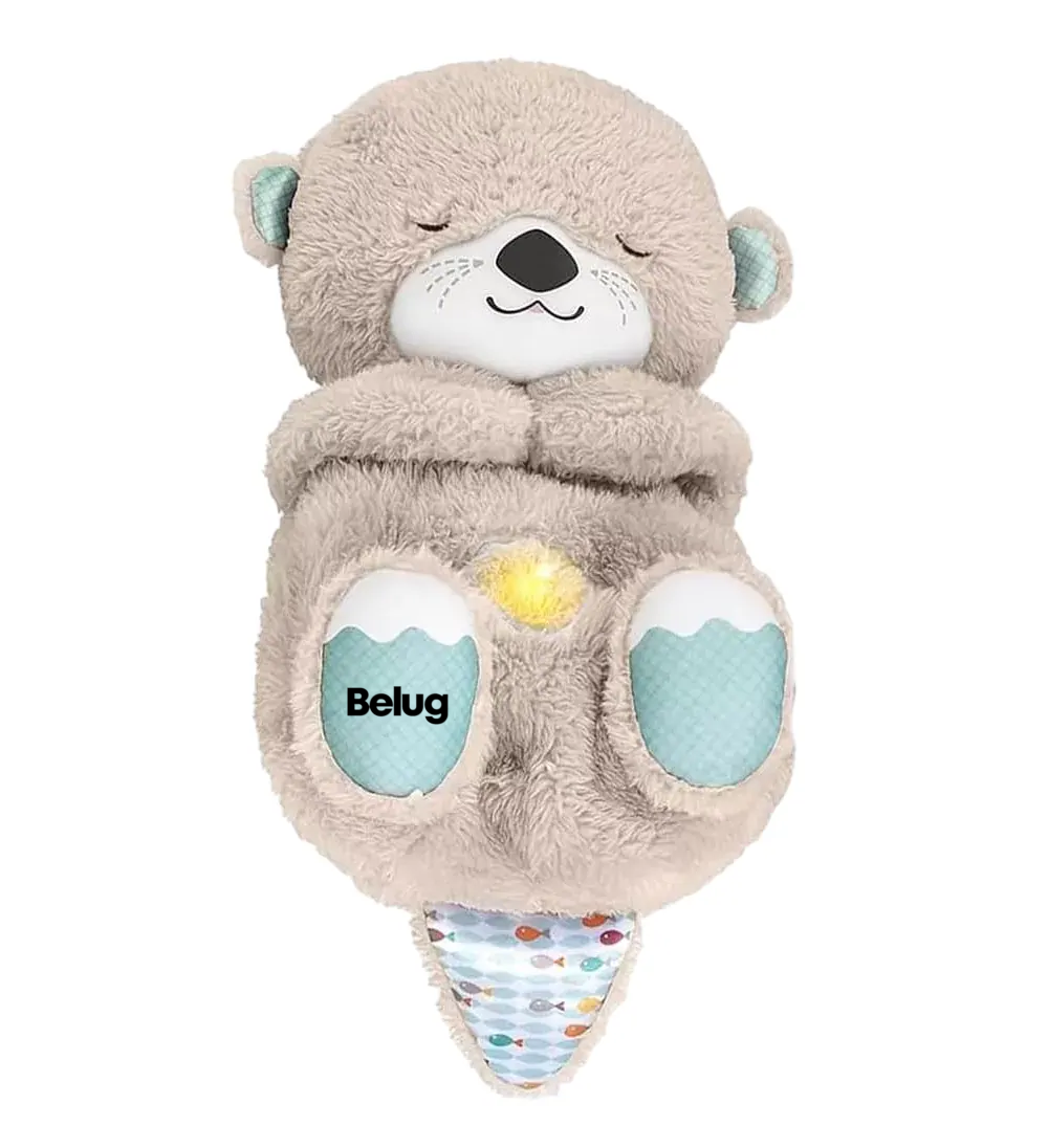 Foto 2 pulgar | Juguete De Peluche Con Música Y Luces Nutria Belug De Color Gris