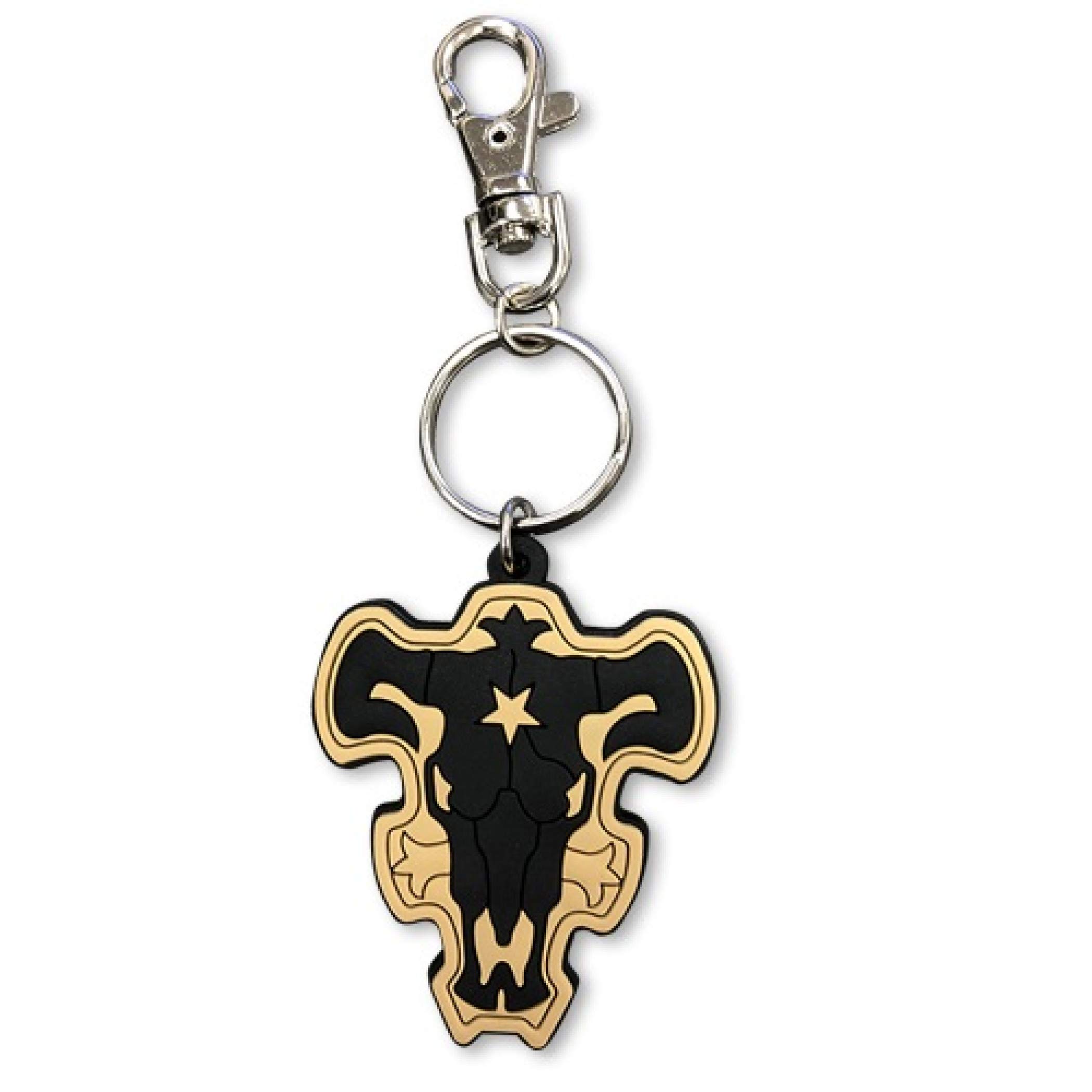 Foto 2 pulgar | Llavero Con Emblema De Trébol Negro, Toros Negros, Pvc, 6 Cm - Venta Internacional.
