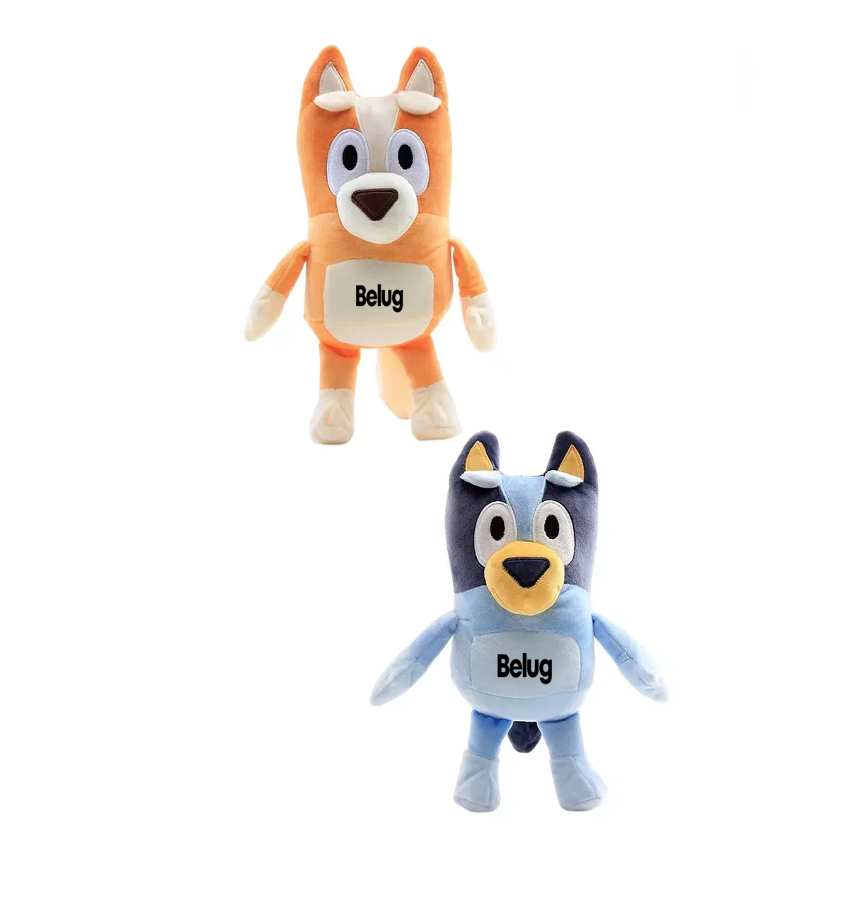 Foto 2 pulgar | Bluey Familia Bluey Bingo Hermano Hermana Muñeco Peluche 2 Belug Naranja/azul