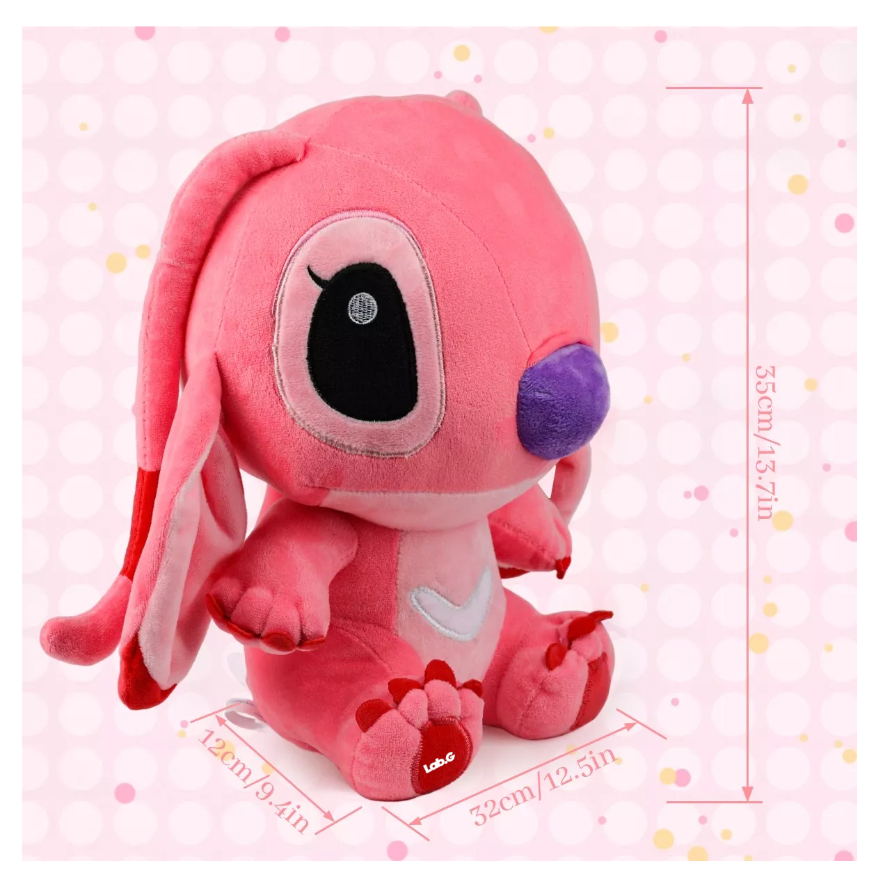 Foto 2 | Peluche Stitch / Ángela Lab.g 35 Cm Kawaii Bebés Excelente Plush