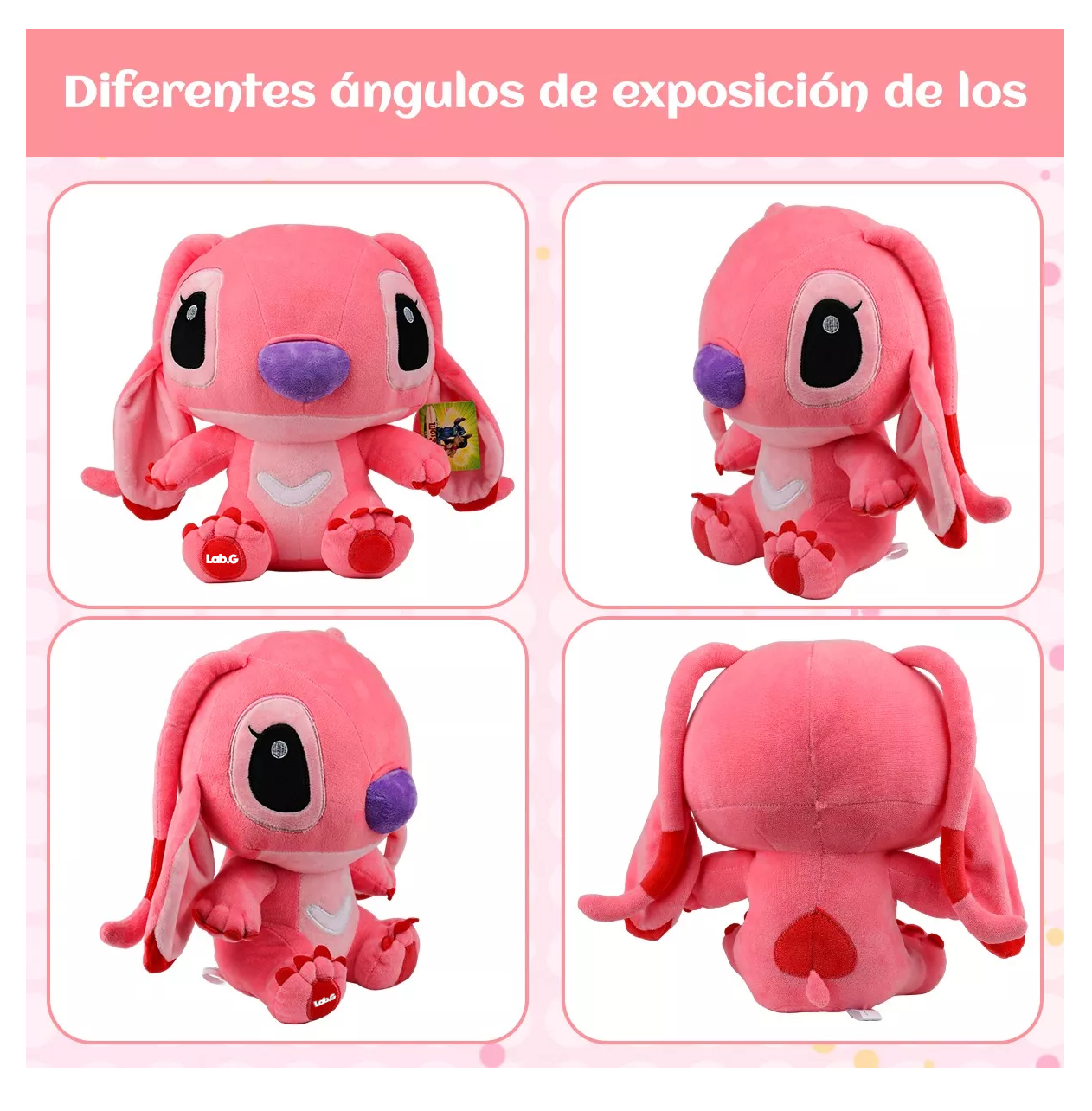 Foto 4 pulgar | Peluche Stitch / Ángela Lab.g 35 Cm Kawaii Bebés Excelente Plush