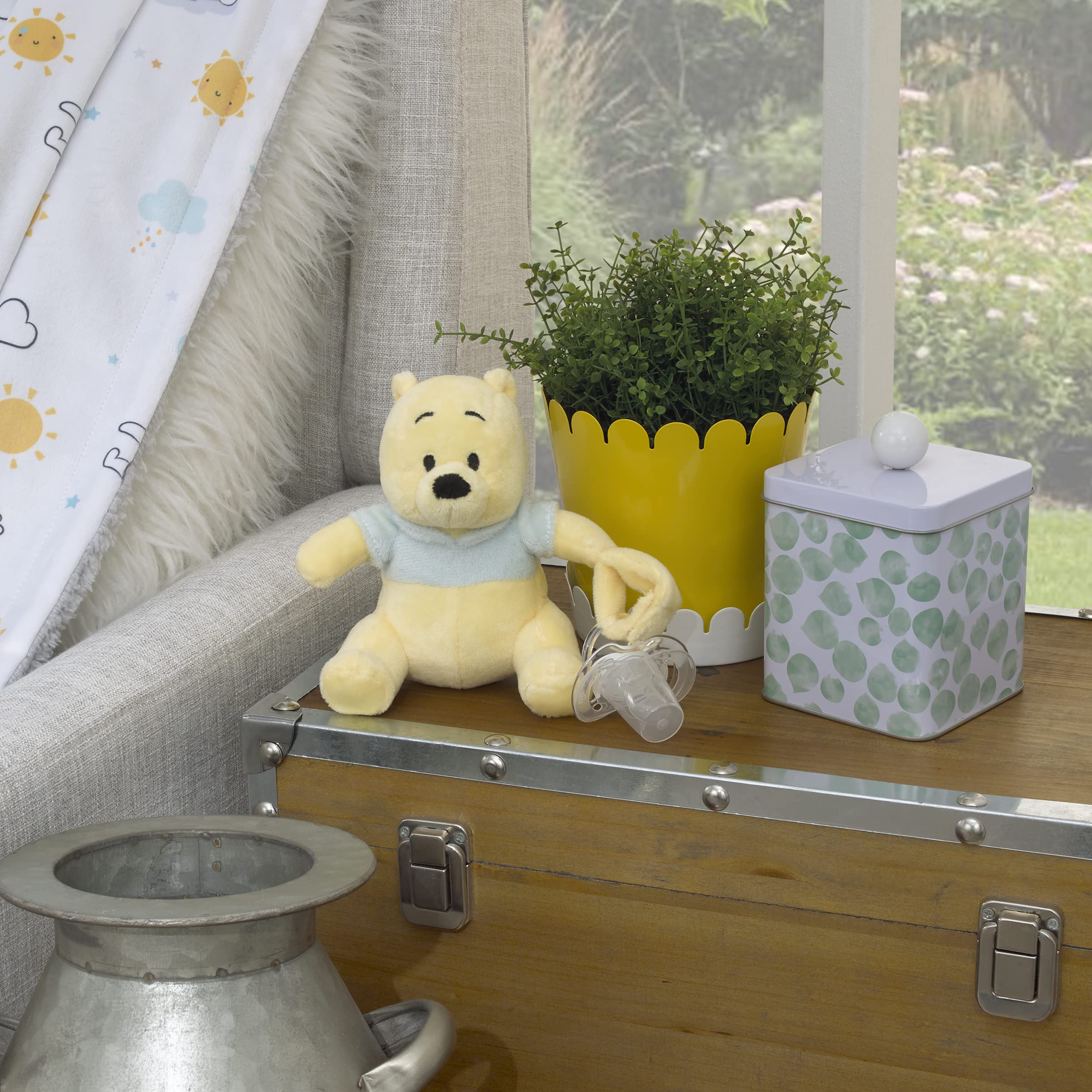 Foto 5 pulgar | Soporte Para Chupetes Disney Winnie The Pooh Plush Buddy - Venta Internacional.