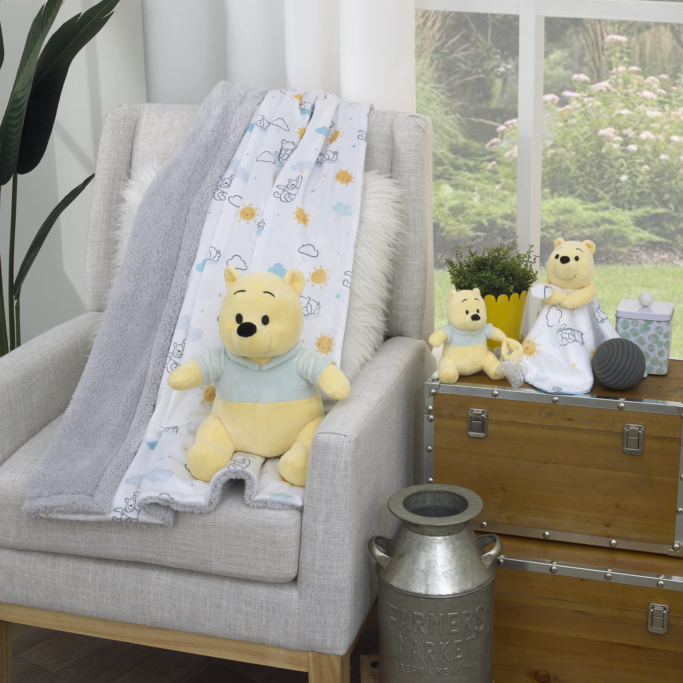 Foto 6 pulgar | Soporte Para Chupetes Disney Winnie The Pooh Plush Buddy - Venta Internacional.