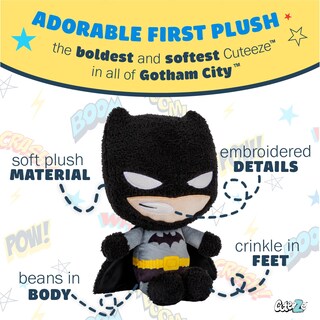 Foto 3 | Peluche Kids Preferred Wb Dc Batman Cuteeze 30 Cm Para Bebé - Venta Internacional.