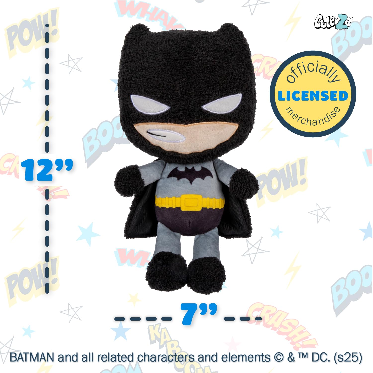 Foto 6 pulgar | Peluche Kids Preferred Wb Dc Batman Cuteeze 30 Cm Para Bebé - Venta Internacional.