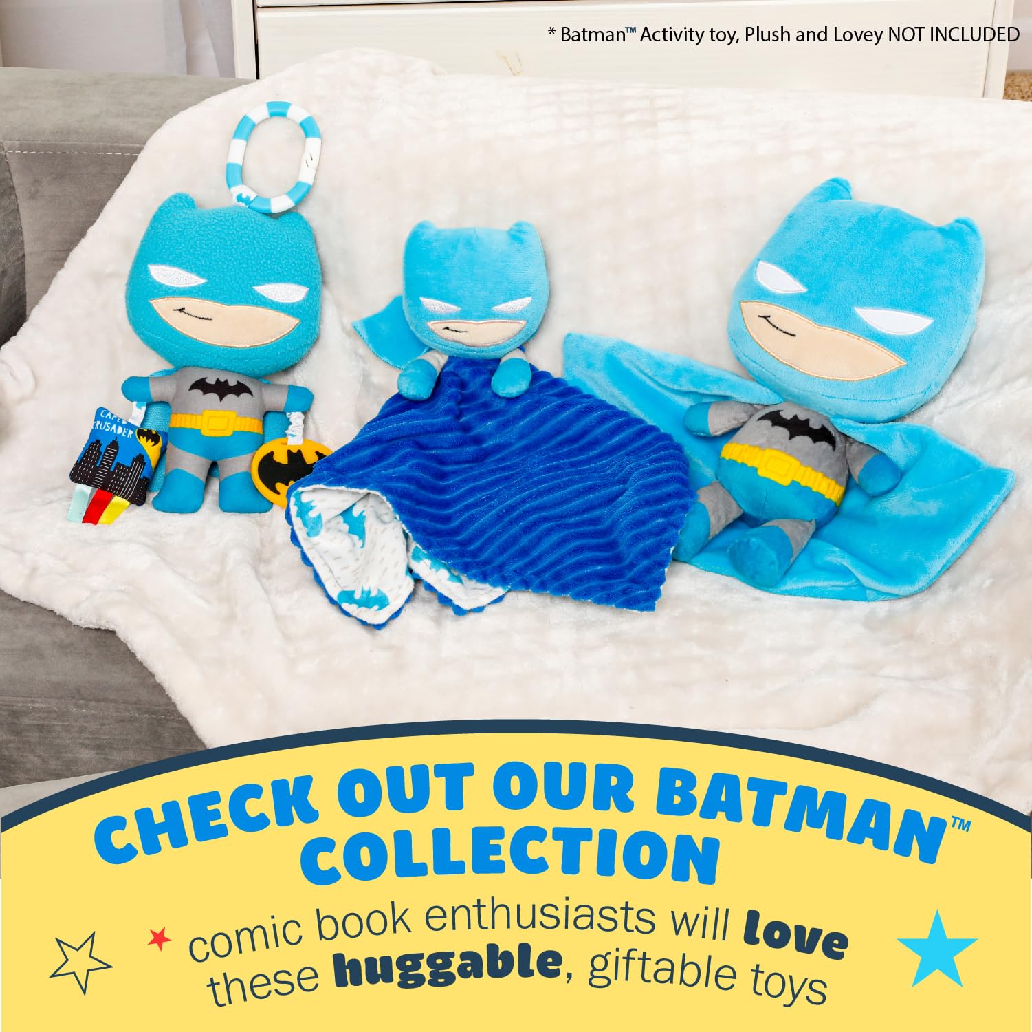Foto 7 pulgar | Peluche Kids Preferred Wb Dc Batman Cuteeze 30 Cm Para Bebé - Venta Internacional.