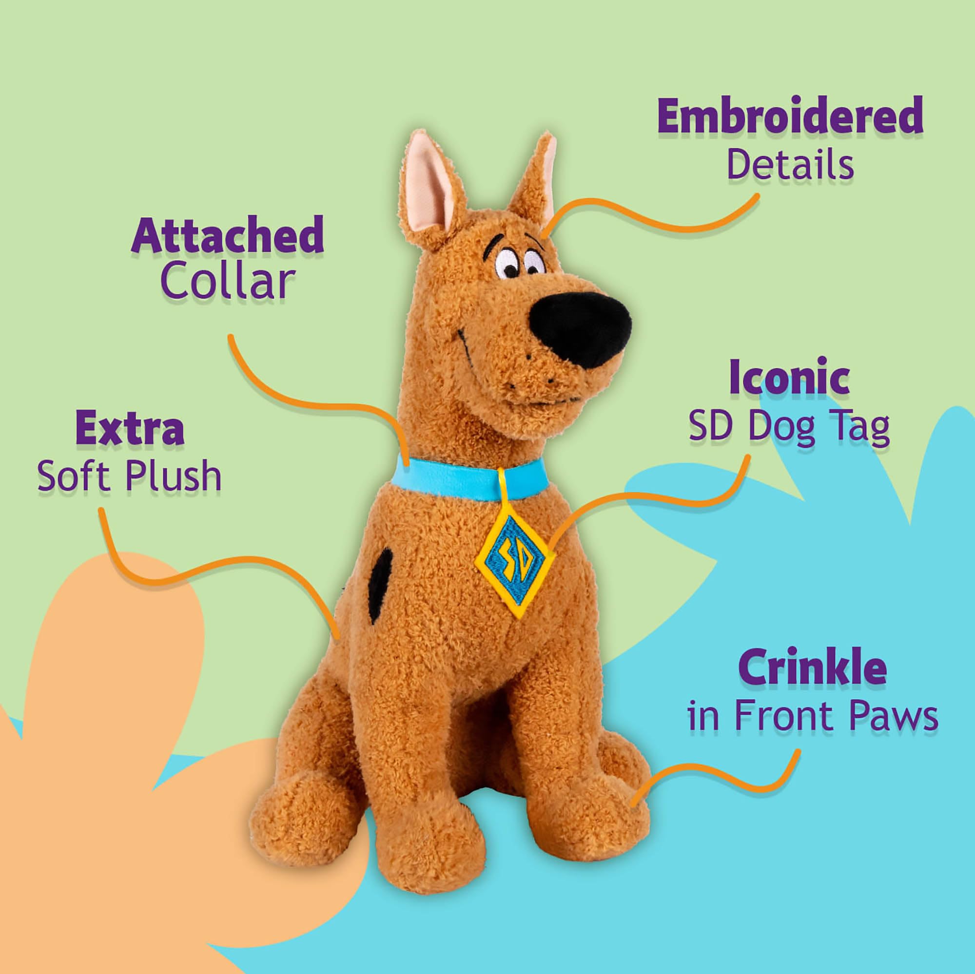 Foto 5 pulgar | Peluche Kids Preferred Warner Bros. Scooby-doo - Venta Internacional.