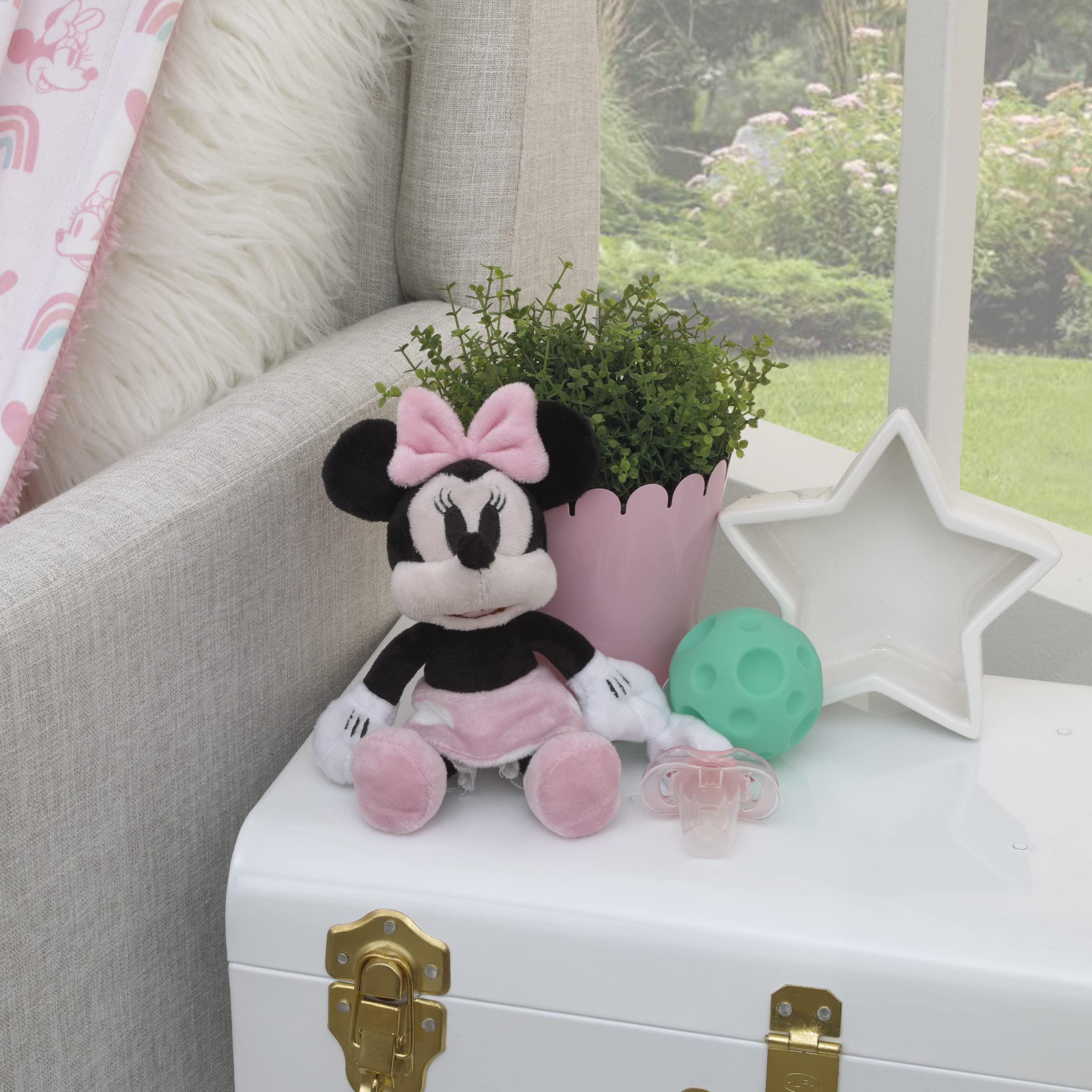 Foto 5 pulgar | Soporte Para Chupetes Disney Minnie Mouse Plush Buddy - Venta Internacional.