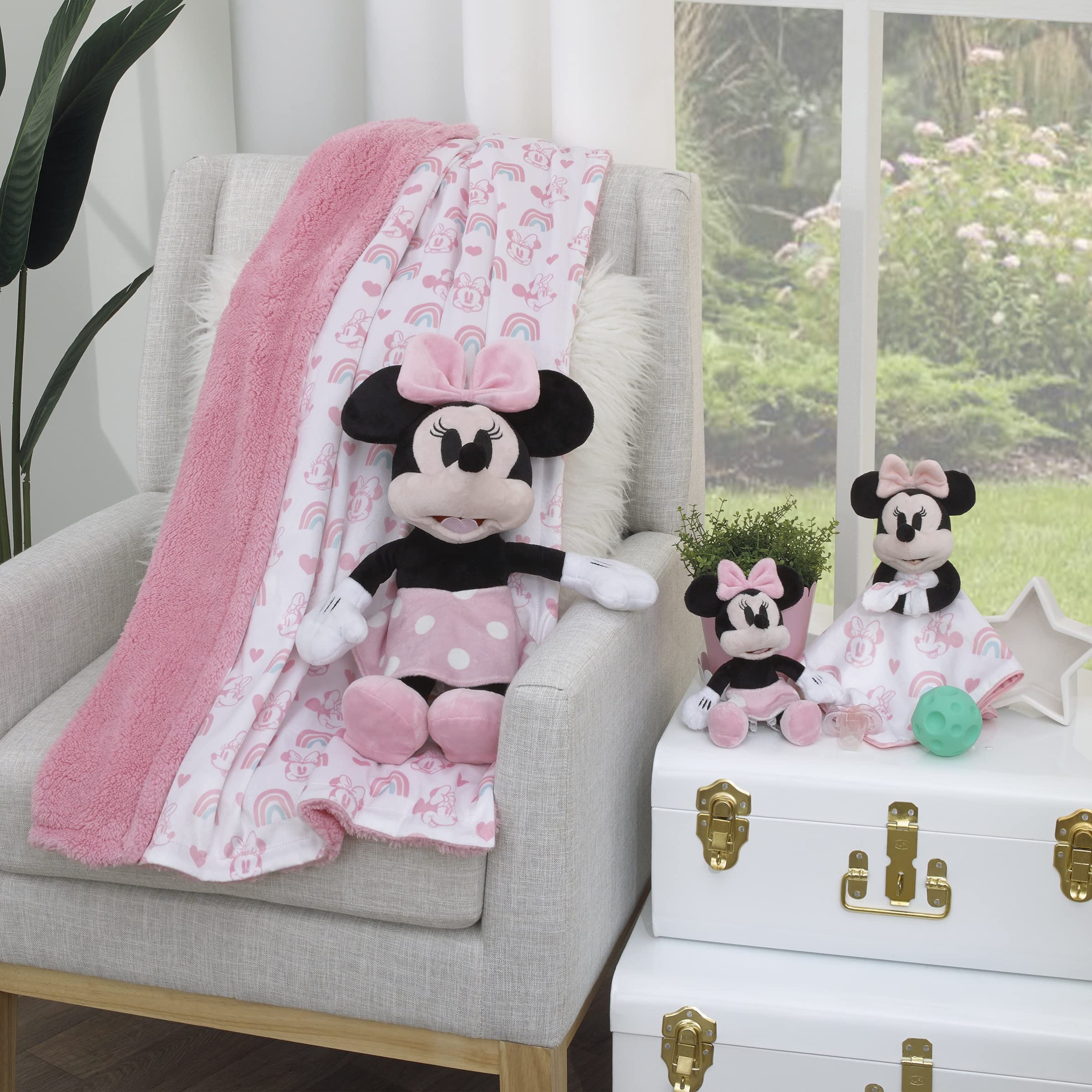 Foto 6 pulgar | Soporte Para Chupetes Disney Minnie Mouse Plush Buddy - Venta Internacional.