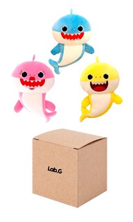 Foto 1 | Peluches Baby Shark 20 Cm Juguetes 3 Pcs Colores