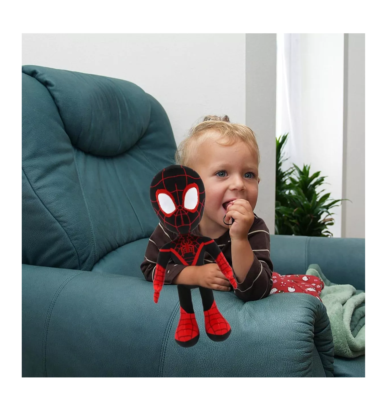 Foto 3 pulgar | Peluche Superhéroe Spider Man 32 Cm 2 Pcs Rojo/negro
