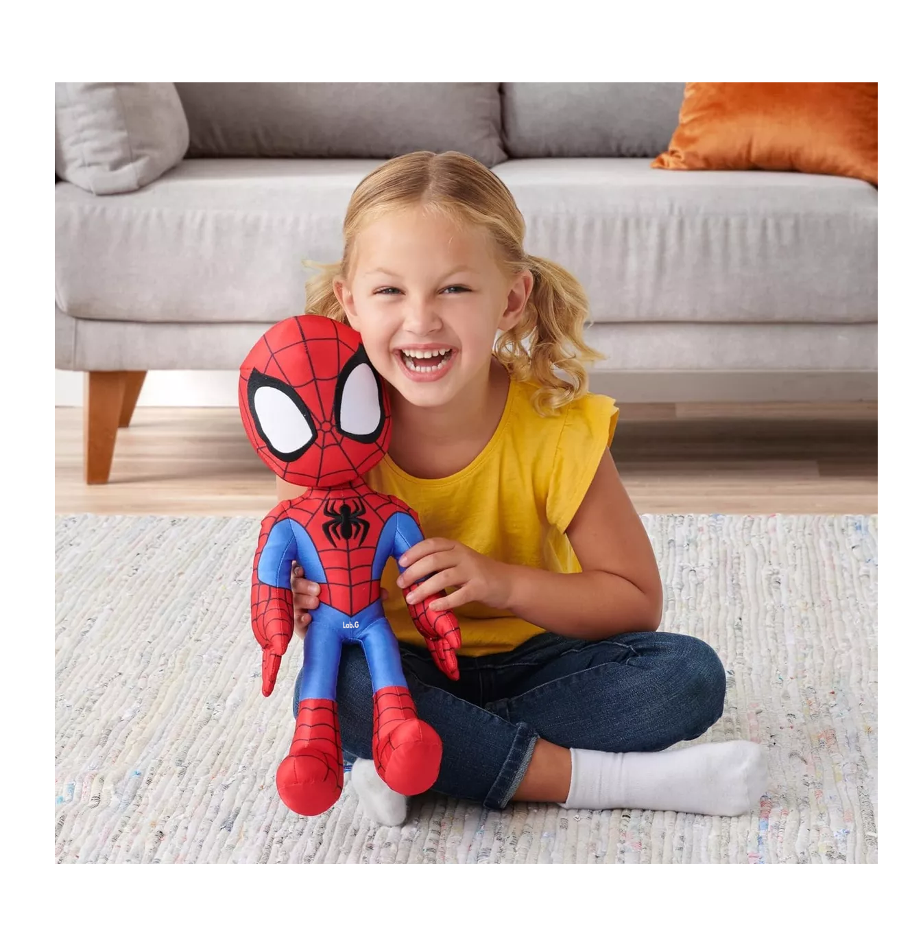 Foto 4 pulgar | Peluche Superhéroe Spider Man 32 Cm 2 Pcs Rojo/negro