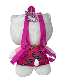 Foto 2 | Mochila De Felpa Fast Forward Hello Kitty Heart Love 33 Cm - Venta Internacional.