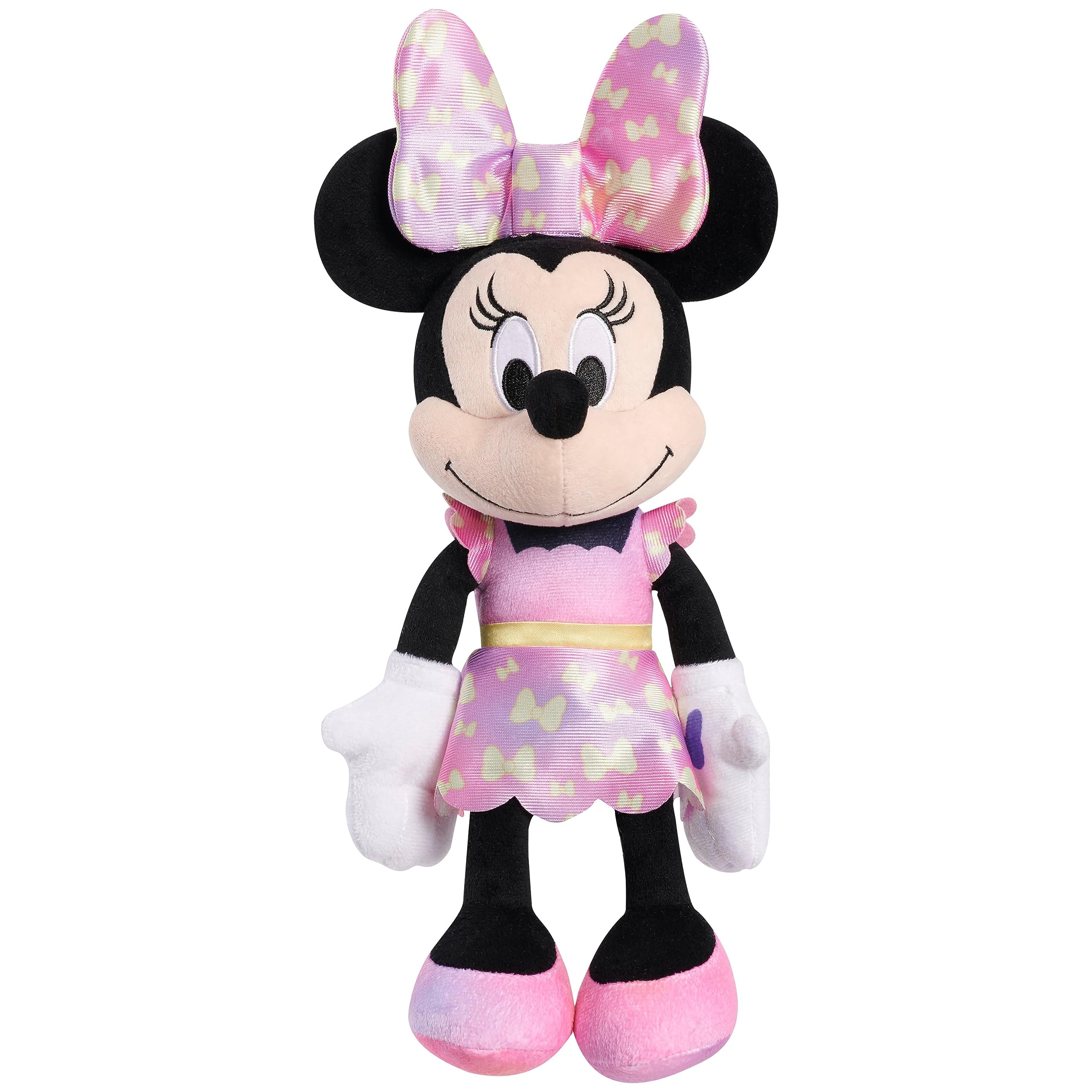 Peluche De Peluche Disney Junior Minnie Mouse, 14 Pulgadas - Venta Internacional.