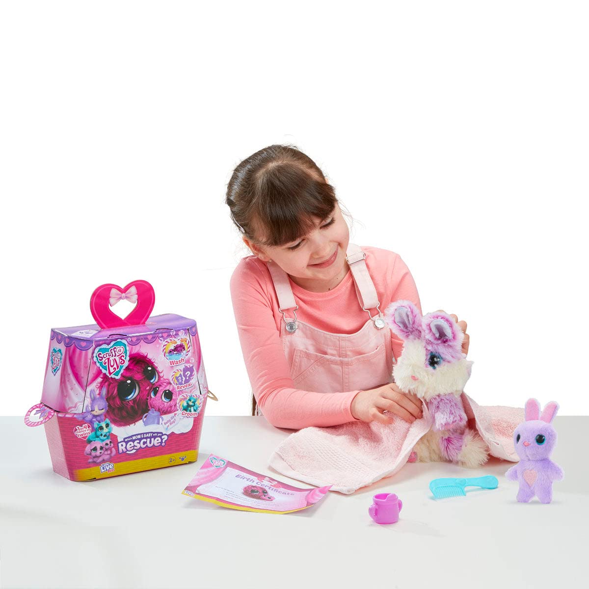 Foto 6 | Peluche Little Live Scruff-a-luvs Mystery Animal Para Mamá Y Bebé - Venta Internacional.