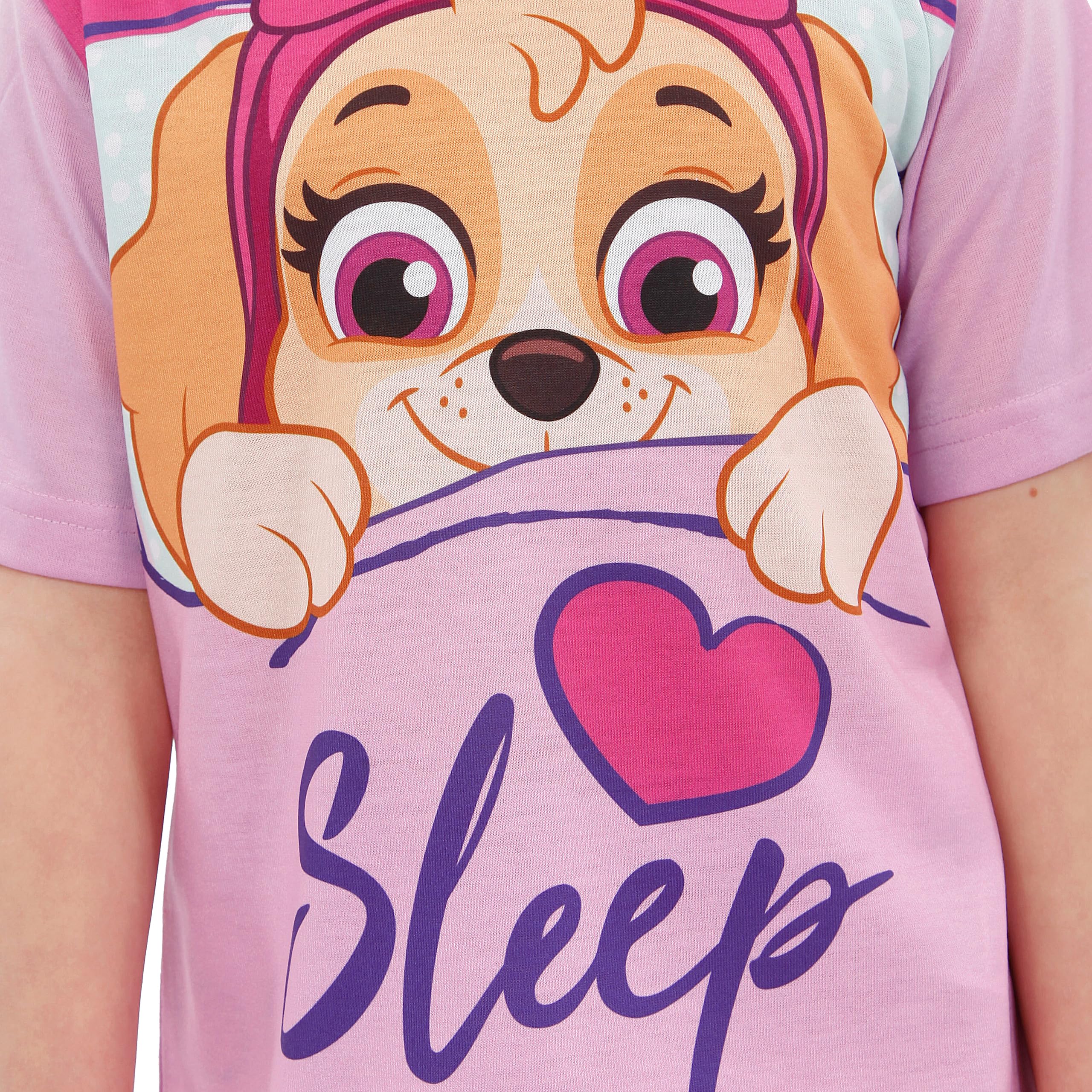 Foto 5 pulgar | Pijama Paw Patrol Para Niñas Skye, Manga Corta, Color Rosa Veraniego, 5 Años - Venta Internacional.