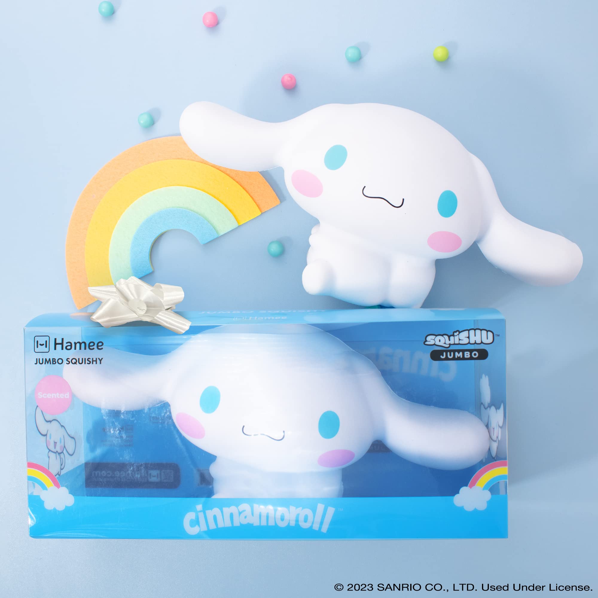 Foto 4 pulgar | Jumbo Squishy Toy Hamee Sanrio Hello Kitty Cinnamoroll 20th - Venta Internacional.