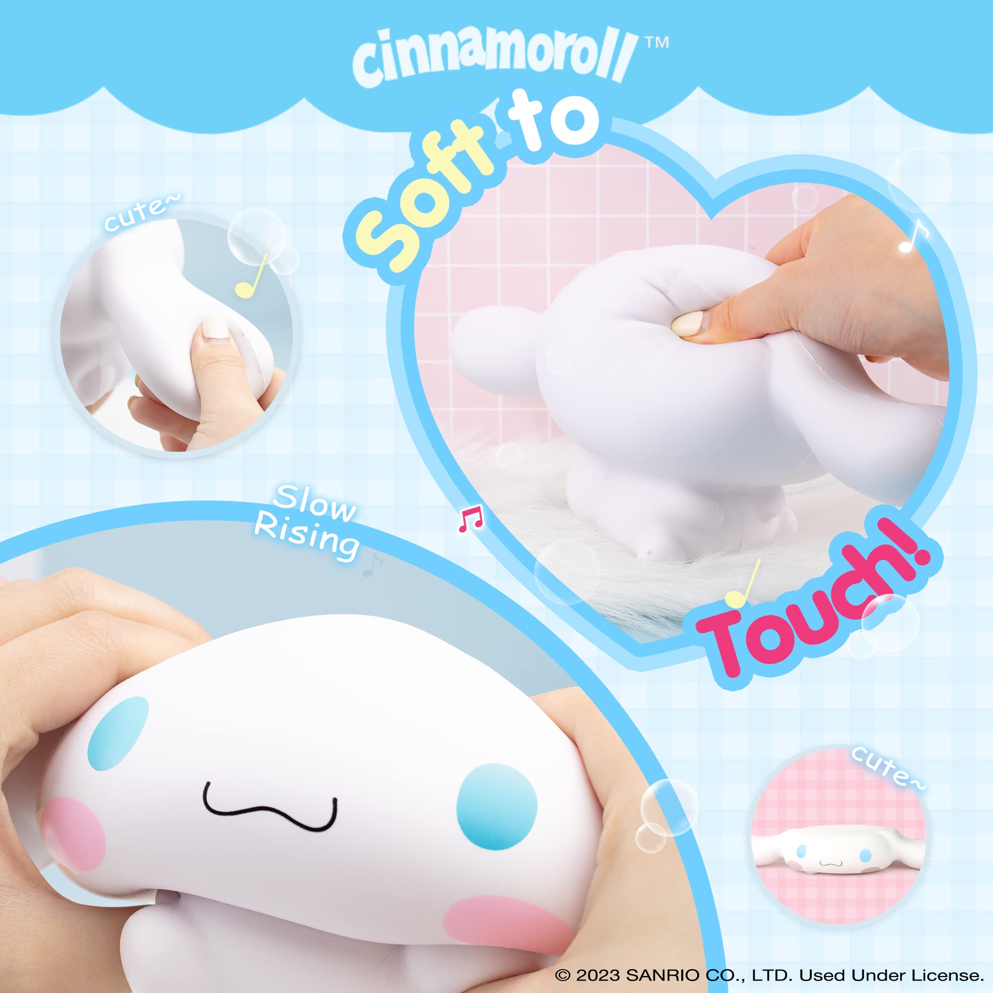 Foto 5 pulgar | Jumbo Squishy Toy Hamee Sanrio Hello Kitty Cinnamoroll 20th - Venta Internacional.