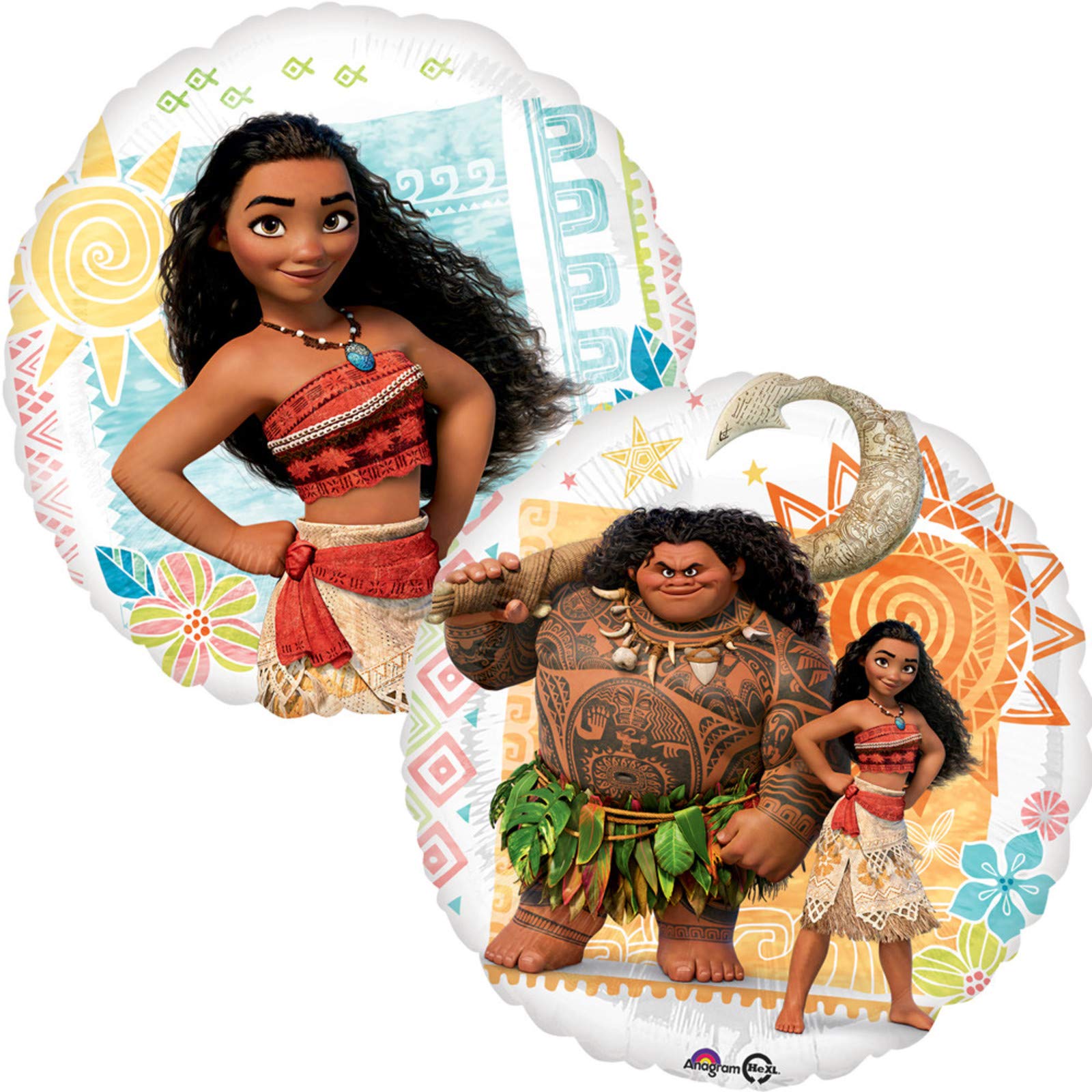 Foto 4 pulgar | Globo De Aluminio Amscan International Moana Princess De 18 Pulgadas - Venta Internacional.
