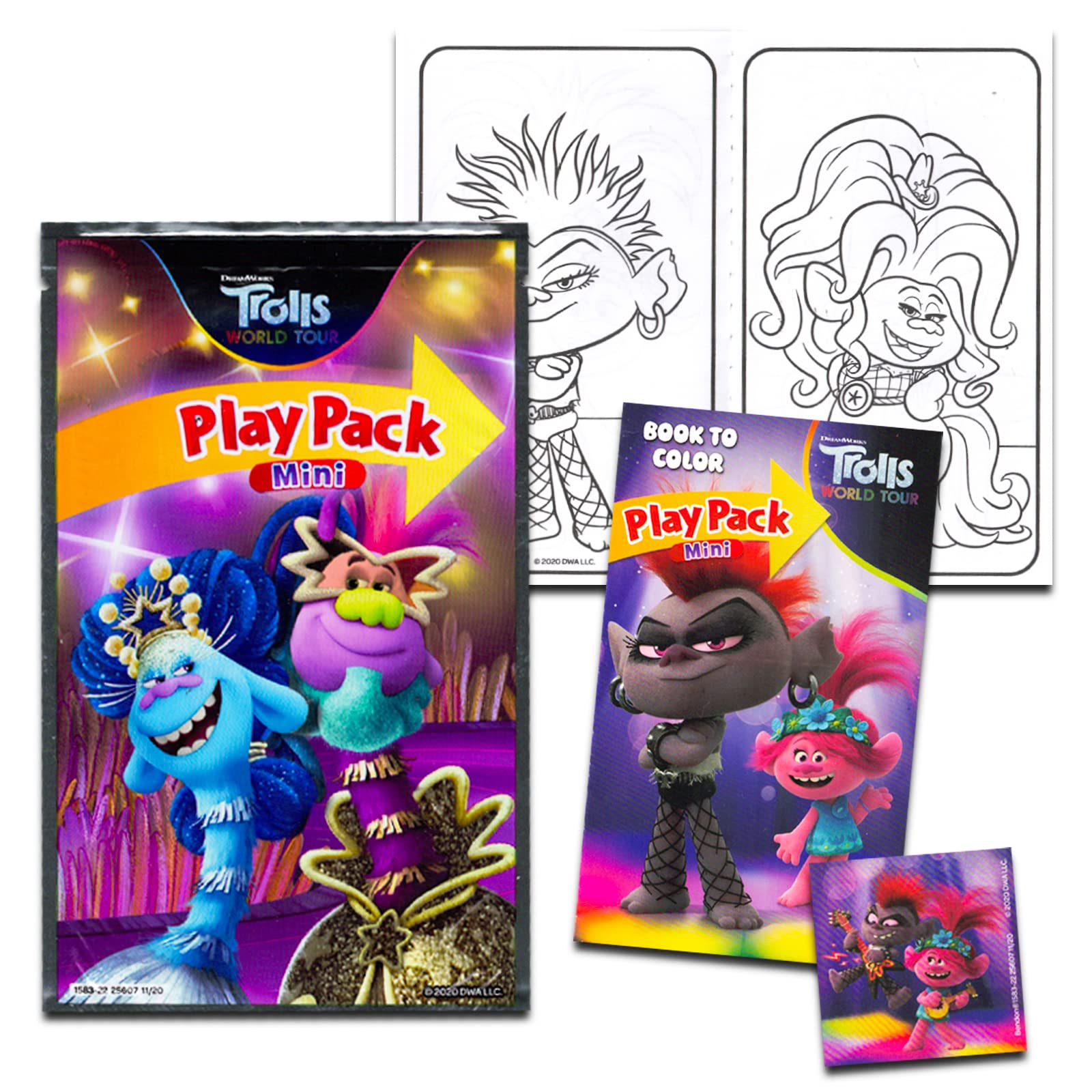 Foto 2 | Set De Obsequios Para Fiestas Dreamworks Trolls Mini Kids, 24 Paquetes Con Colores - Venta Internacional.