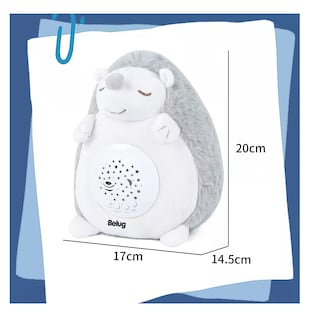 Foto 5 | Peluche Para La Ansiedad Belug Musical Y Proyección Dormir Gris/blanco
