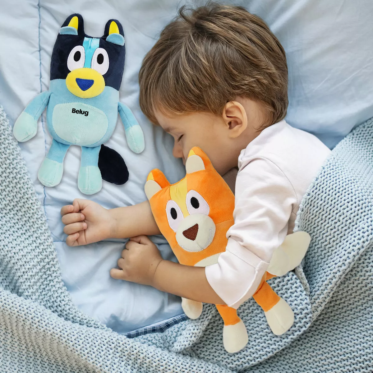Foto 4 | 2 Piezas Bluey Familia Bluey Bingo Peluche Hermano Y Hermana Belug, Multicolor