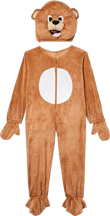 Foto 3 pulgar | Disfraz De Mascota Dress Up America De Oso Pardo Para Adultos Y Niños - Venta Internacional.