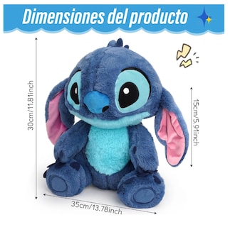 Foto 3 | Peluche de Stitch 35 cm Kawaii Regalo para Niñas y Niños