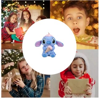 Foto 6 | Peluche Stitch Doble Helado y Cono Cereza Gigante 28 cm