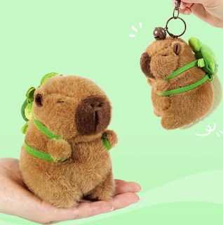 Foto 2 | 2pzs Xtellar Llaveros Juguete De Peluche De Capibara De Moda
