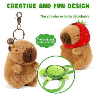 Foto 4 | 2pzs Xtellar Llaveros Juguete De Peluche De Capibara De Moda