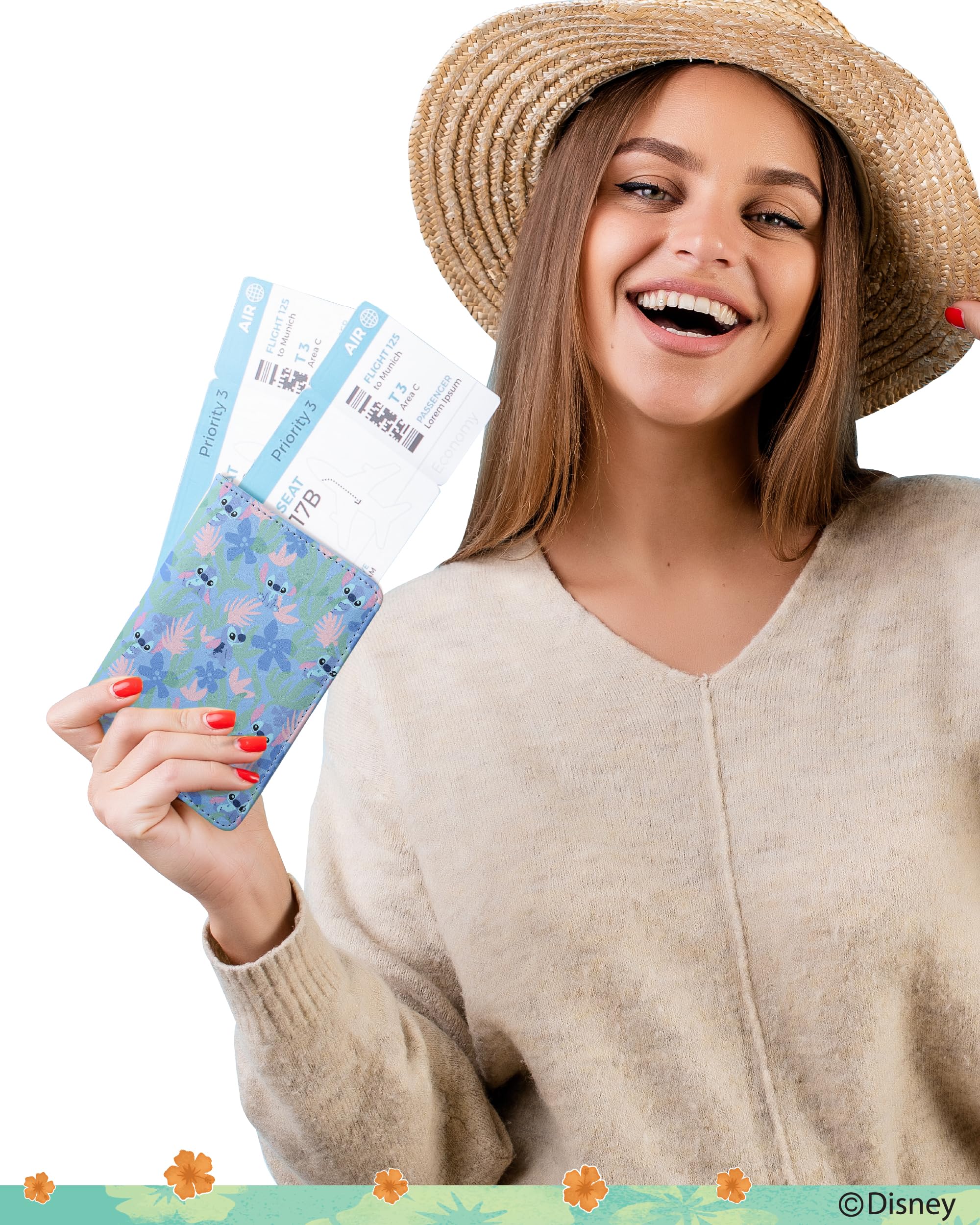 Foto 3 pulgar | Funda De Pasaporte Disney Stitch Para Mujer Con Licencia Oficial - Venta Internacional.