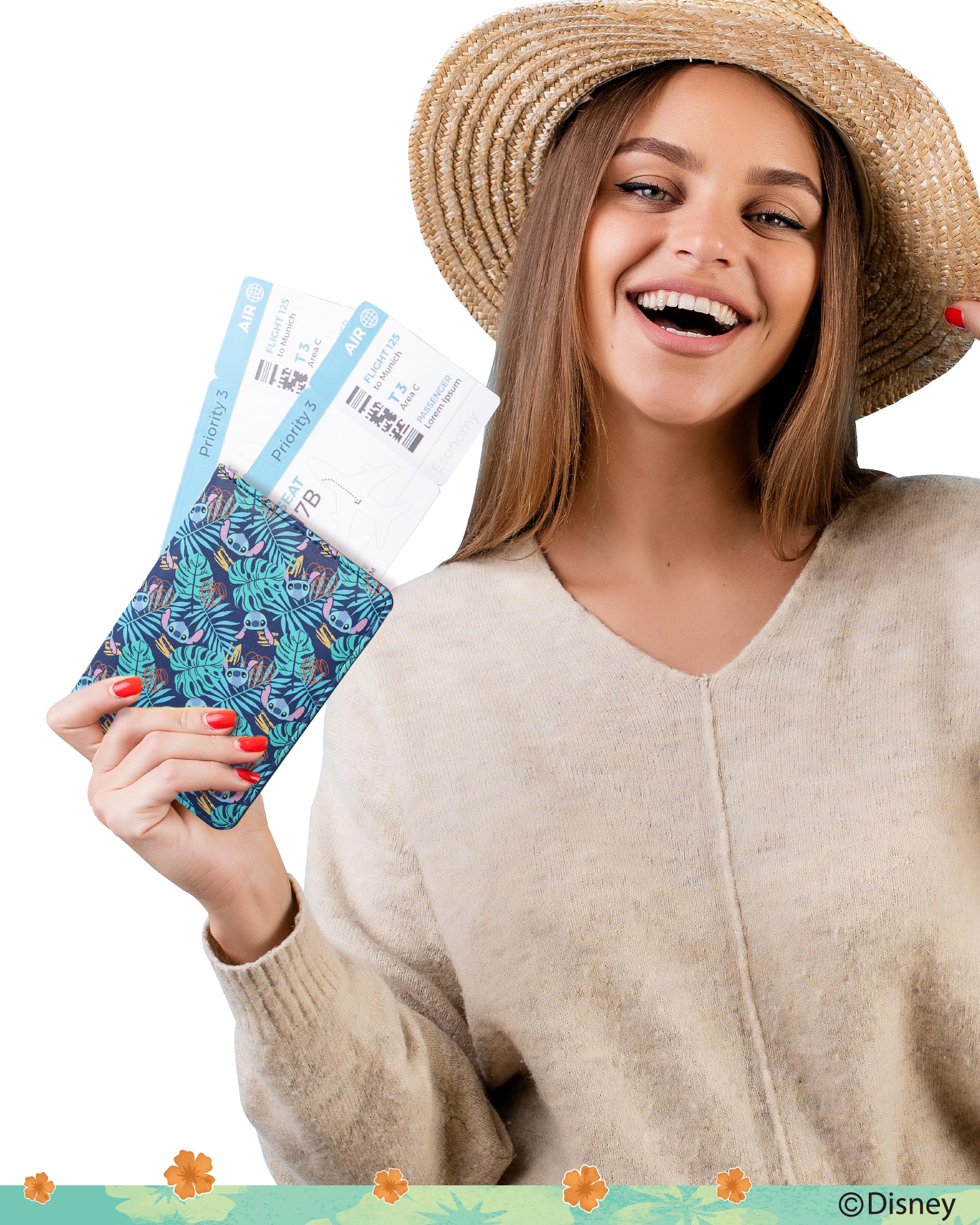 Foto 3 pulgar | Funda De Pasaporte Disney Stitch Para Mujer Con Licencia Oficial - Venta Internacional.