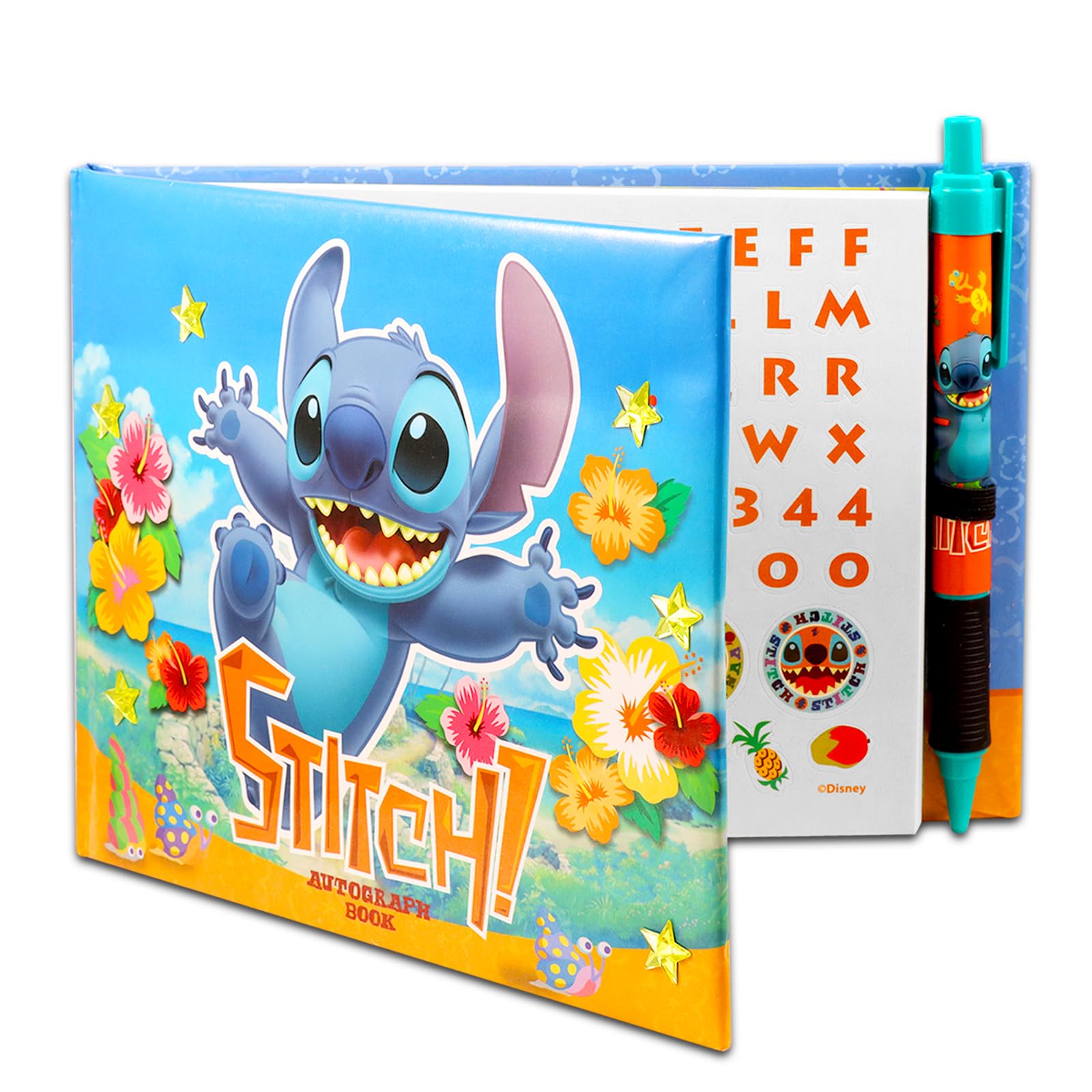 Foto 3 pulgar | Libro De Autógrafos Disney Stitch Para Niños Con Bolígrafo, Pegatinas Y Más - Venta Internacional.